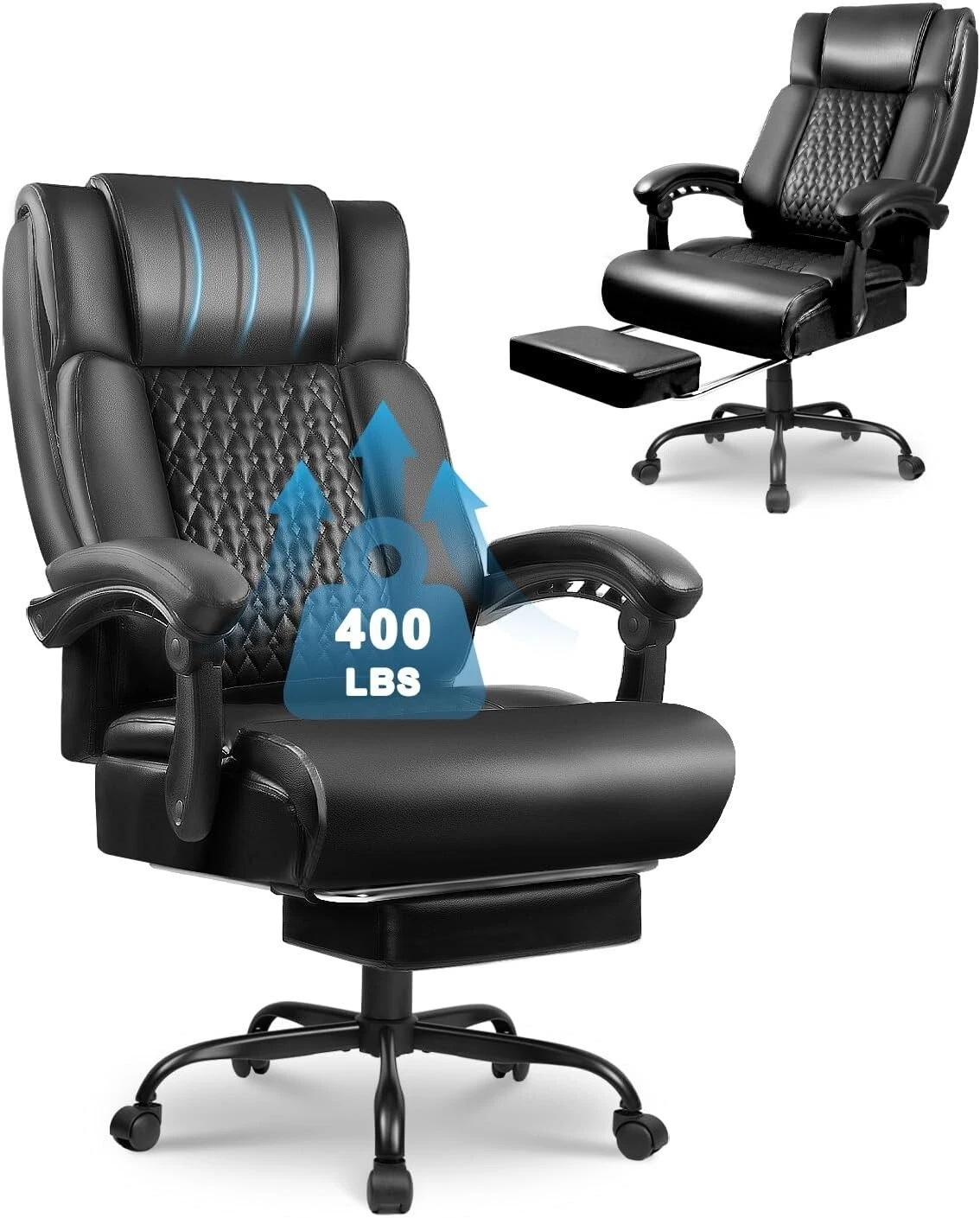400lbs Big and Tall Heavy Duty office chair Footre